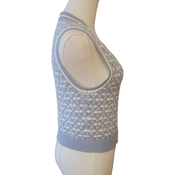 Abercrombie & Fitch Lt. Blue & White Sweater   Top Size Small - Picture 3 of 5